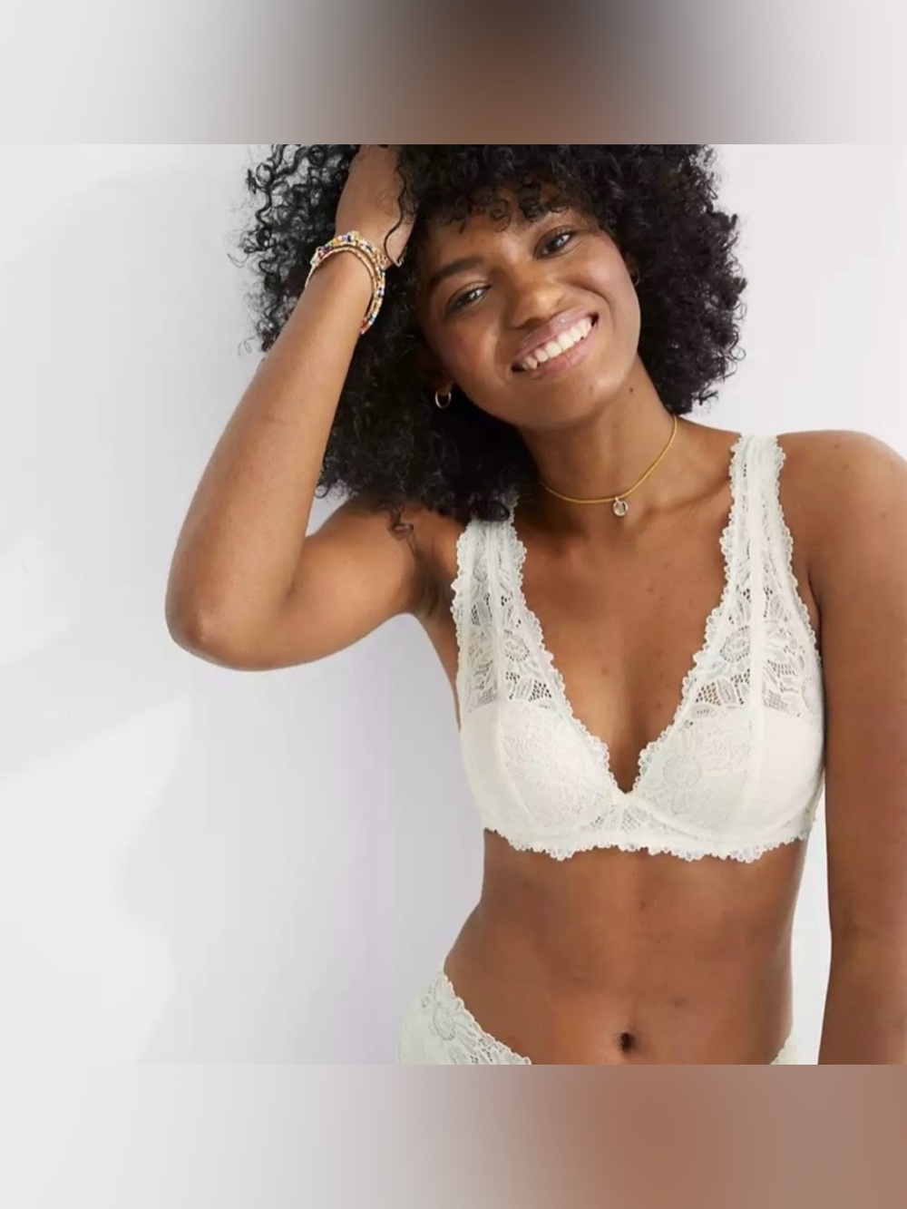 BNWT aerie cream lace bralette